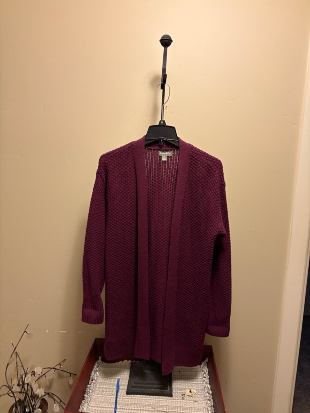 Style & Co long sleeve open front cardigan.